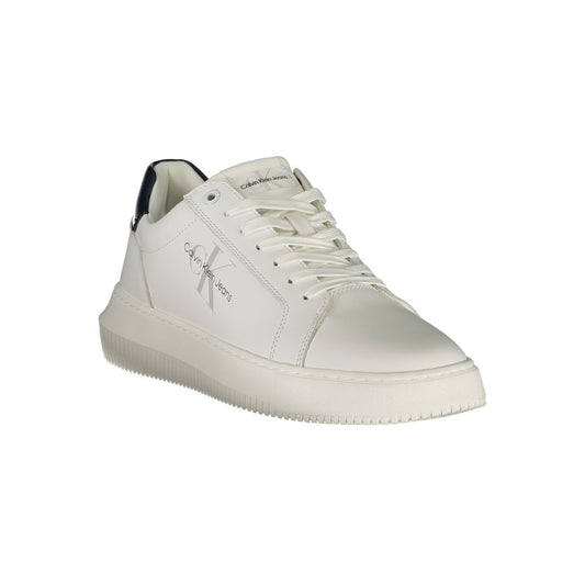 Calvin Klein Weißes Leder Herren Sneaker