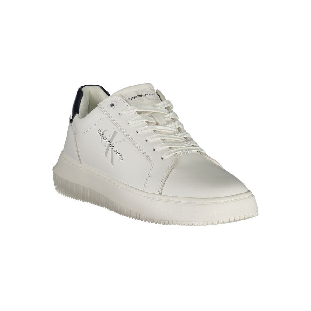 Calvin Klein Bianco Leder Herren Sneaker