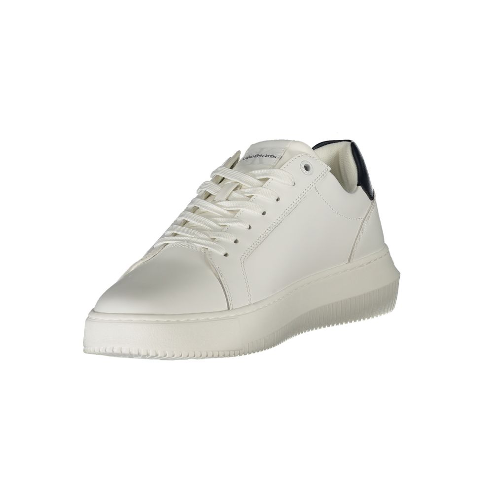 Calvin Klein Bianco Leder Herren Sneaker