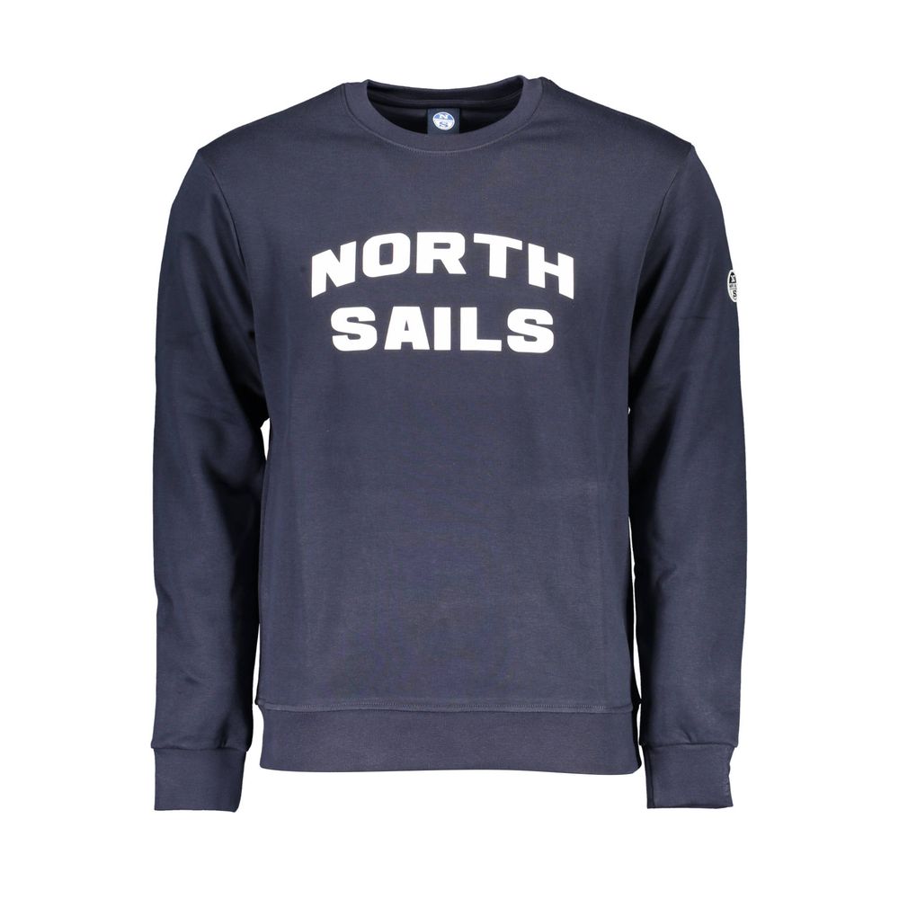 North Sails Baumwoll-Sweatshirt in Blau