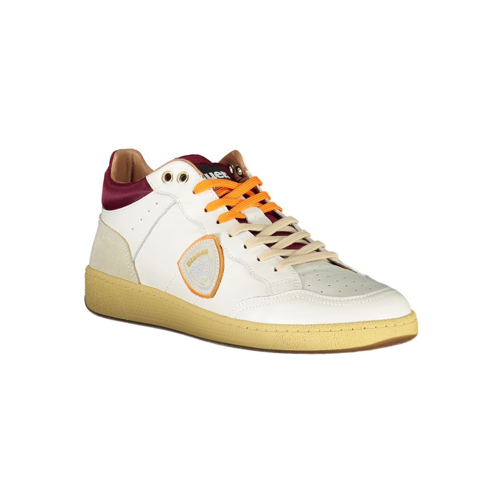 Blauer Bianco Leder Herren Sneaker