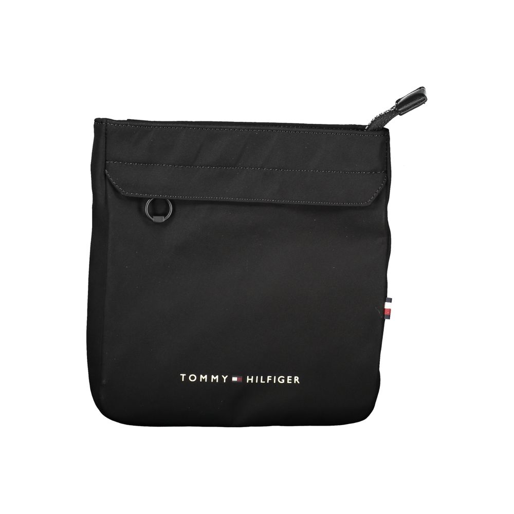 Tommy Hilfiger Men's Black Polyester Crossbody Bag