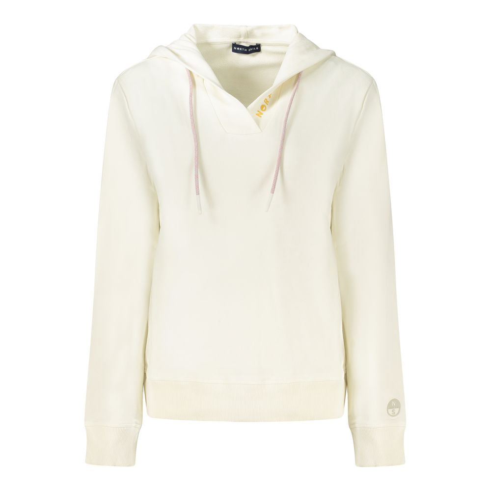 North Sails Baumwoll-Sweatshirt in Weiß
