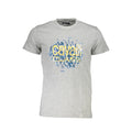 Cavalli Class Graues Baumwoll-T-Shirt