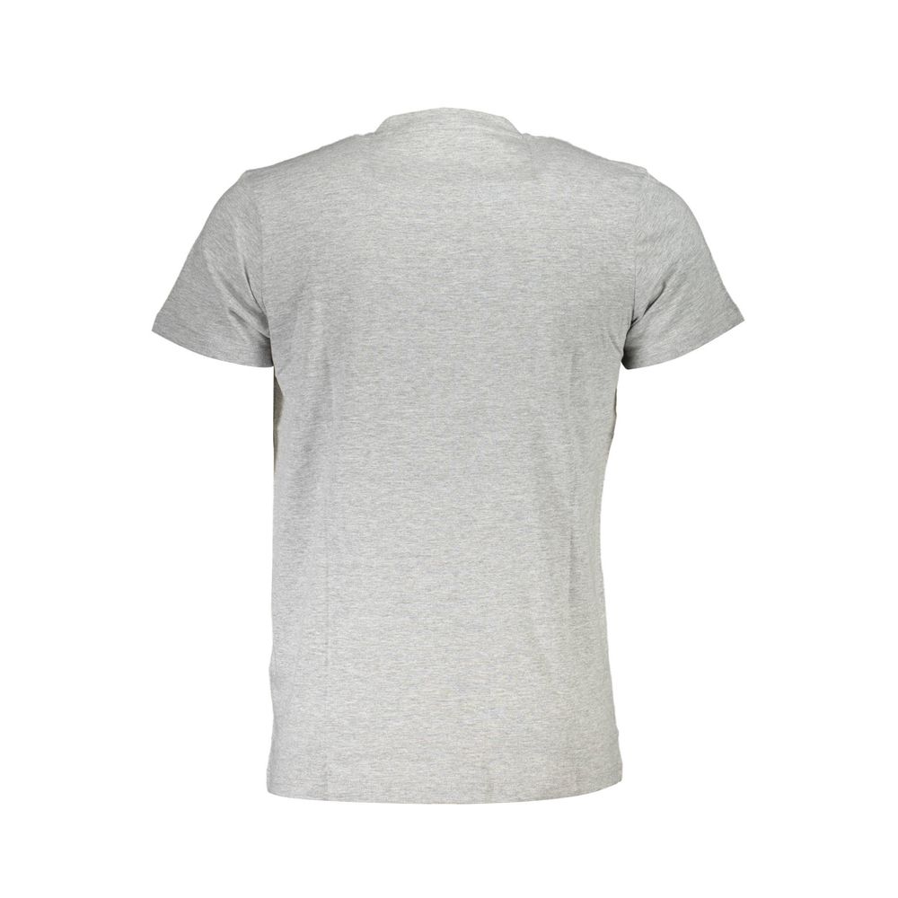 Cavalli Class Graues Baumwoll-T-Shirt