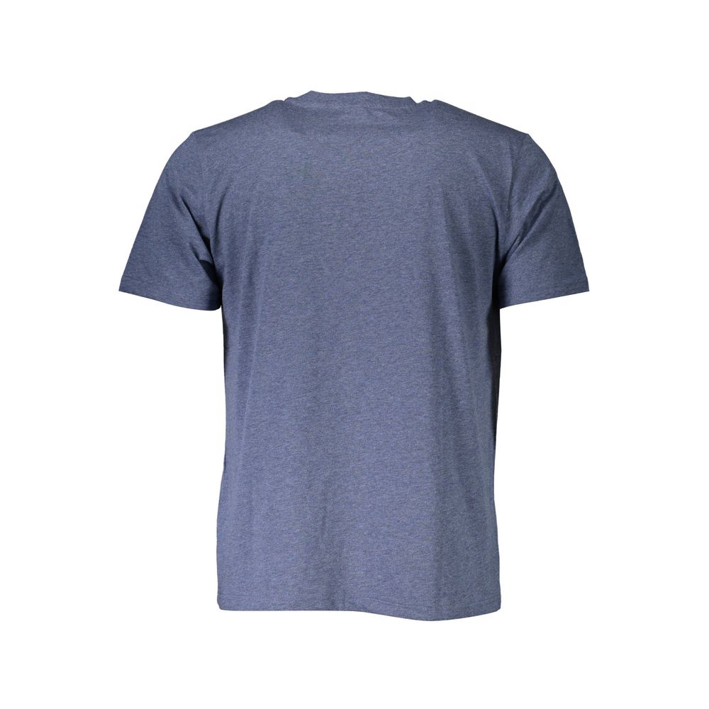 North Sails Blu Baumwoll-T-Shirt für Herren
