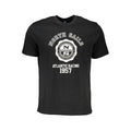 North Sails Schwarzes Baumwoll-T-Shirt für Herren
