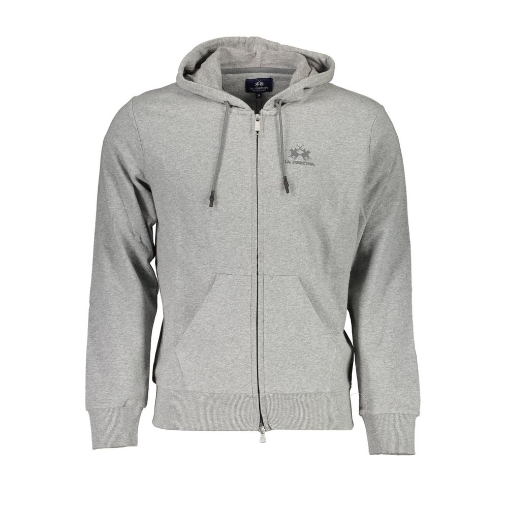La Martina Men's Grey Cotton Hoodie