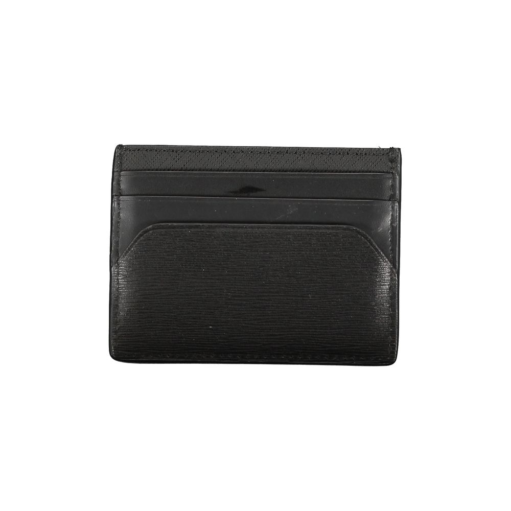 Tommy Hilfiger Schwarzes Leder Portemonnaie für Herren