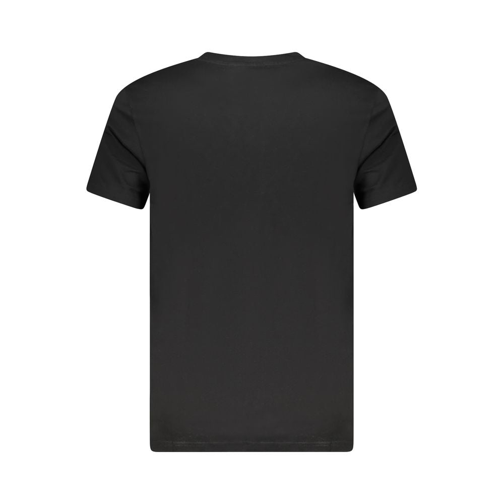 Cavalli Class Schwarzes Baumwoll-T-Shirt für Herren