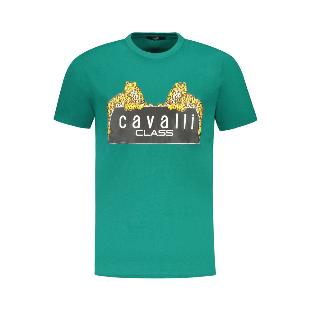 Cavalli Class Baumwoll-T-Shirt in Grün
