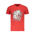 Cavalli Class Rotes Baumwoll-T-Shirt