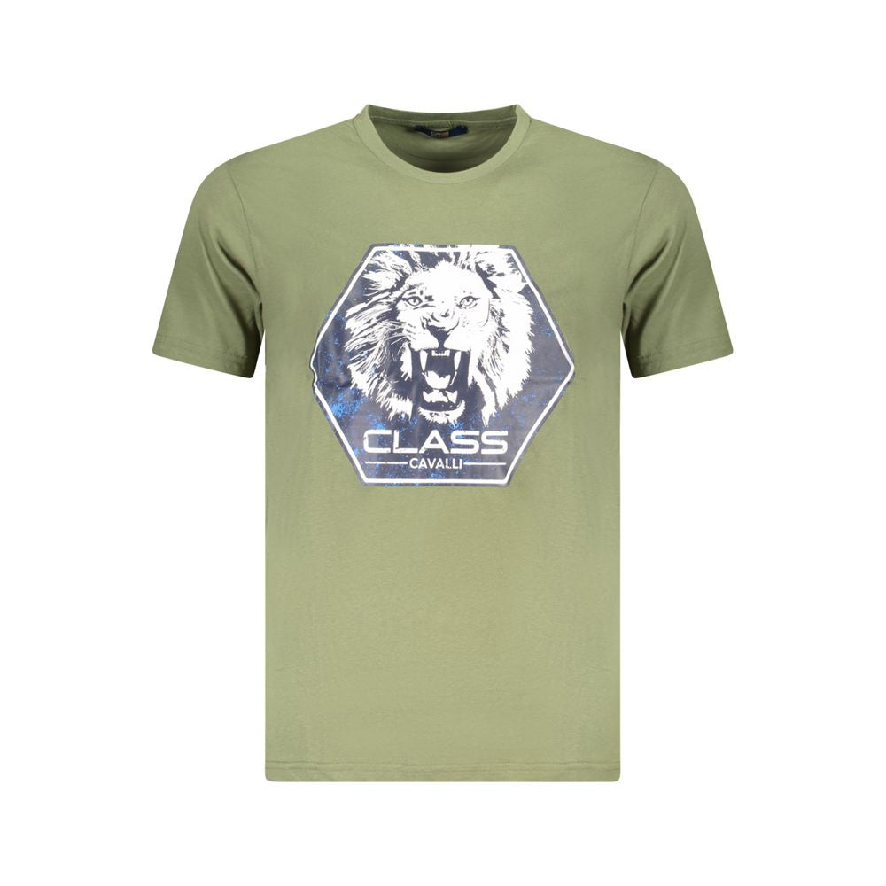 Cavalli Class Baumwoll-T-Shirt in Grün