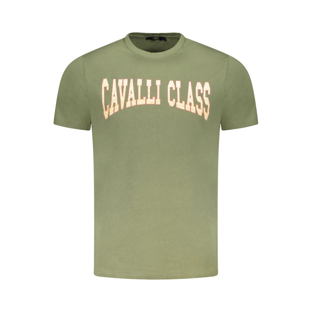Cavalli Class Baumwoll-T-Shirt in Grün