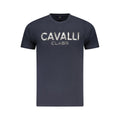Cavalli Class Blu Baumwoll-T-Shirt für Herren