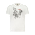 Cavalli Class Weißes Baumwoll-T-Shirt für Herren