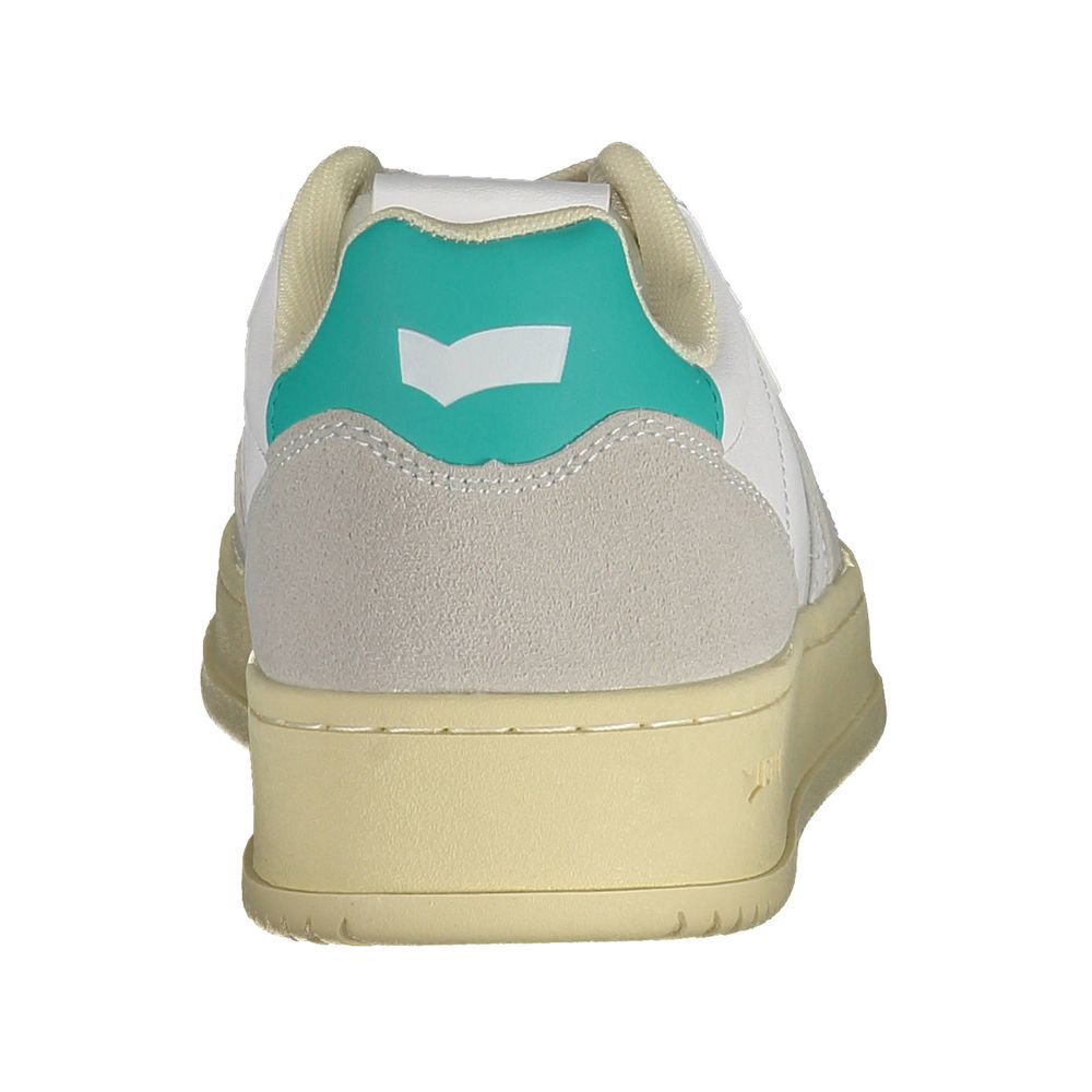 Gas Sneaker aus weißem Kunstleder