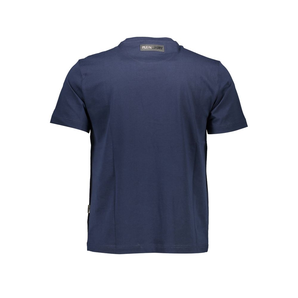 Plein Sport Blaues Baumwoll-T-Shirt für Herren