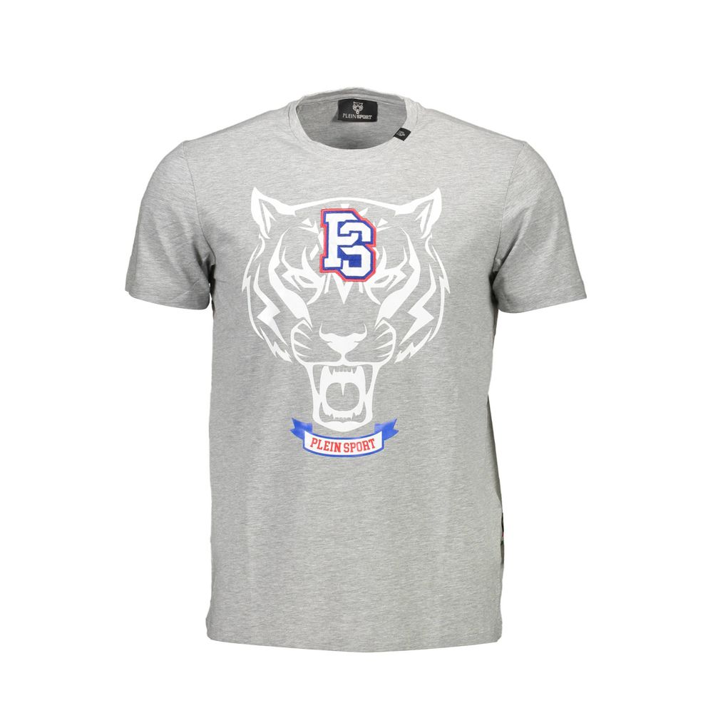 Plein Sport Men's Gray Cotton T-Shirt