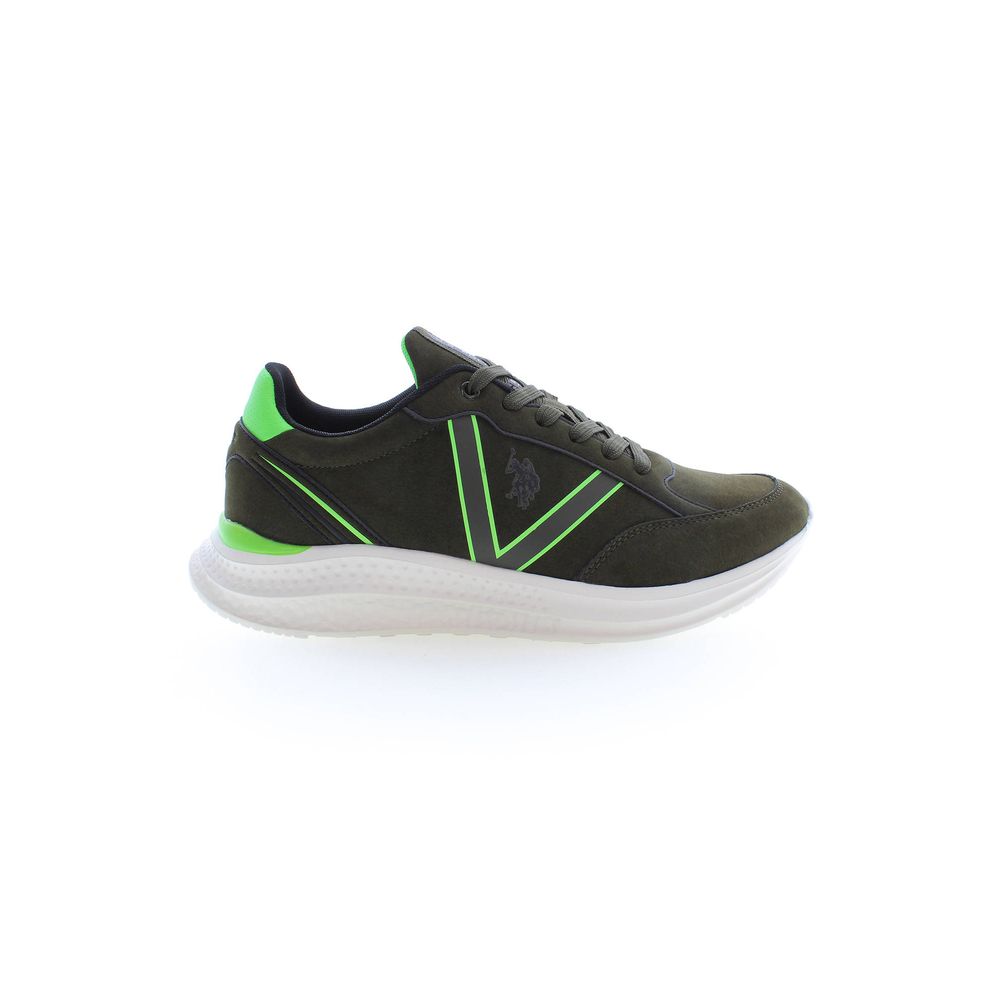 U.S. POLO ASSN. Grüner Polyester-Sneaker