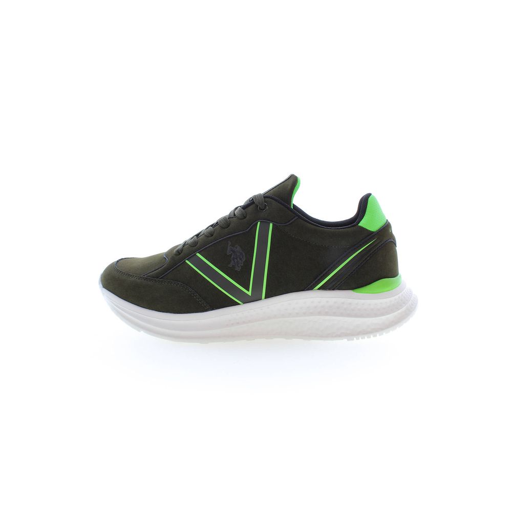 U.S. POLO ASSN. Grüner Polyester-Sneaker