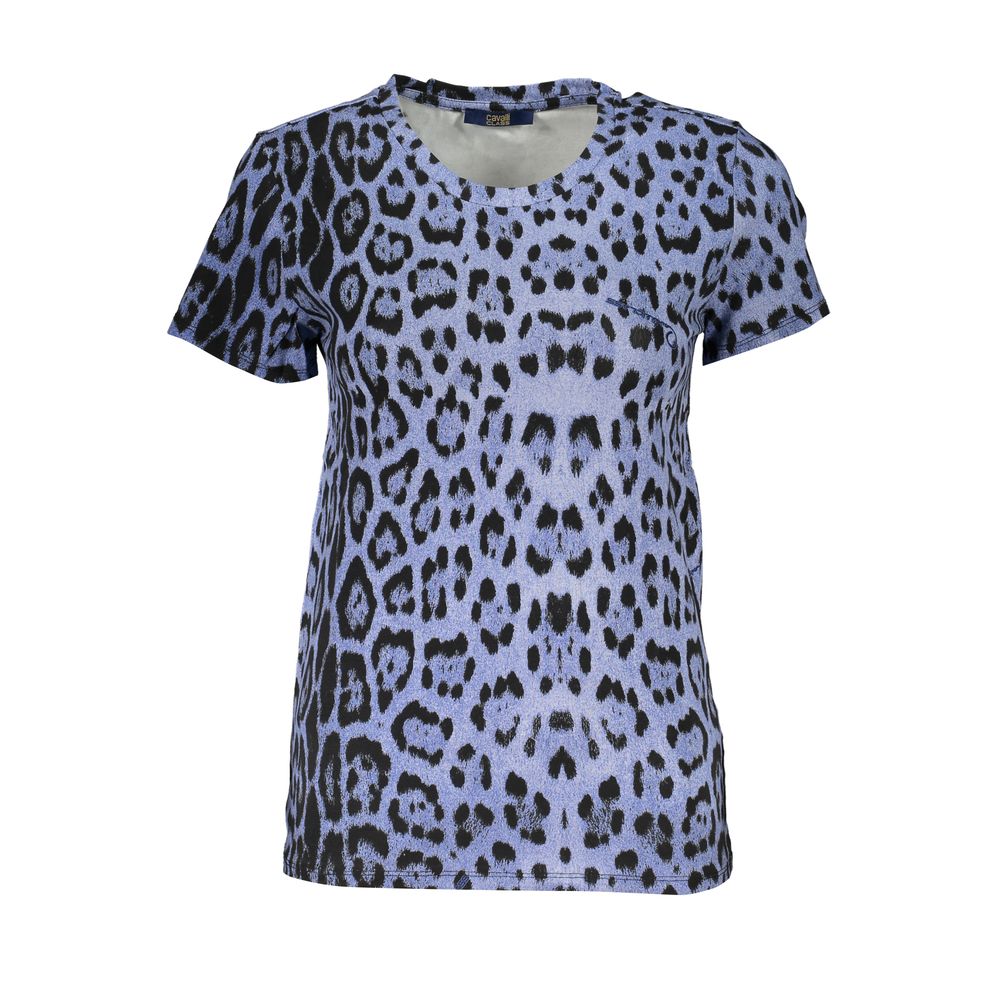 Cavalli Class Women's Blue Cotton T-Shirt