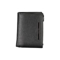 Calvin Klein Elegant Black Leather Wallet with Coin Compartment