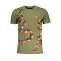 Cavalli Class Verde Baumwoll-T-Shirt für Herren
