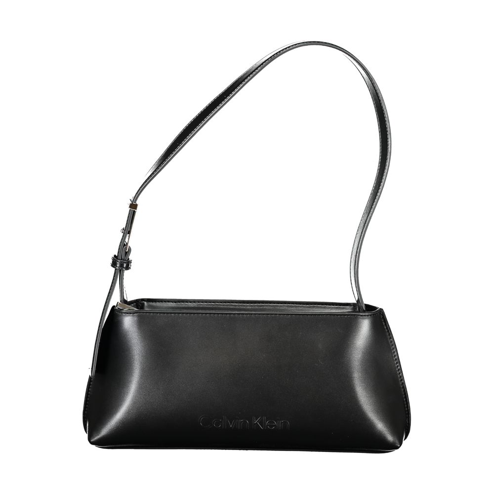 Calvin Klein Schwarze Damen-Handtasche aus Polyester