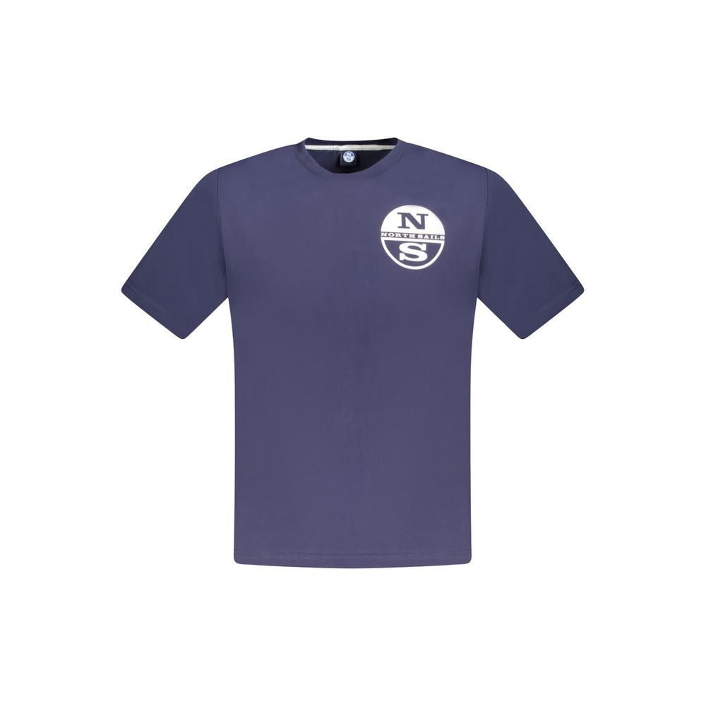 North Sails Blaues Baumwoll-T-Shirt für Herren