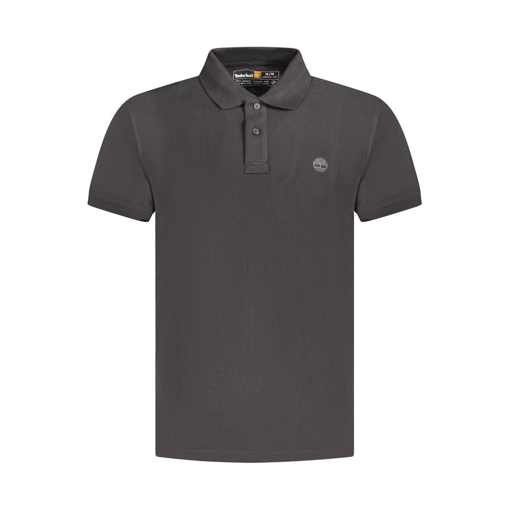 Timberland Schwarzes Herren-Poloshirt aus Baumwolle