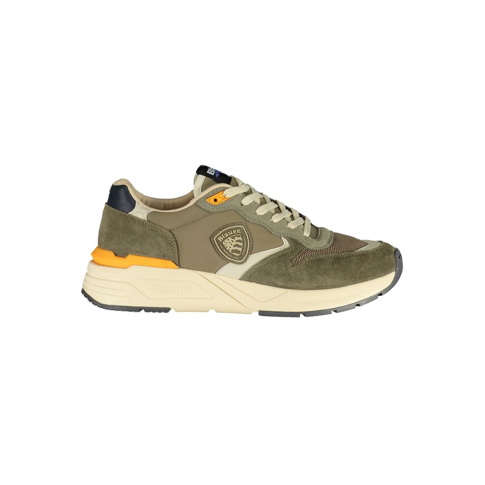 Blue Green Polyester Sneaker