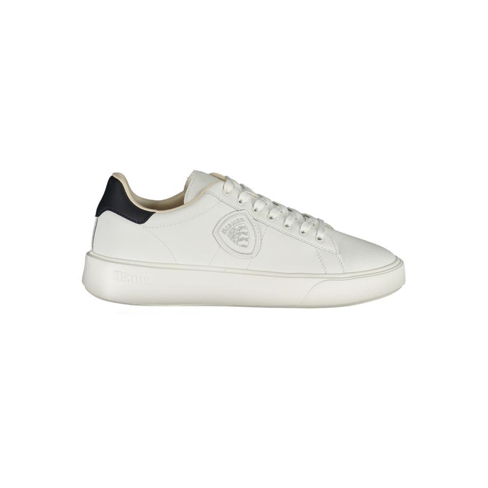 Blue White Polyester Sneaker