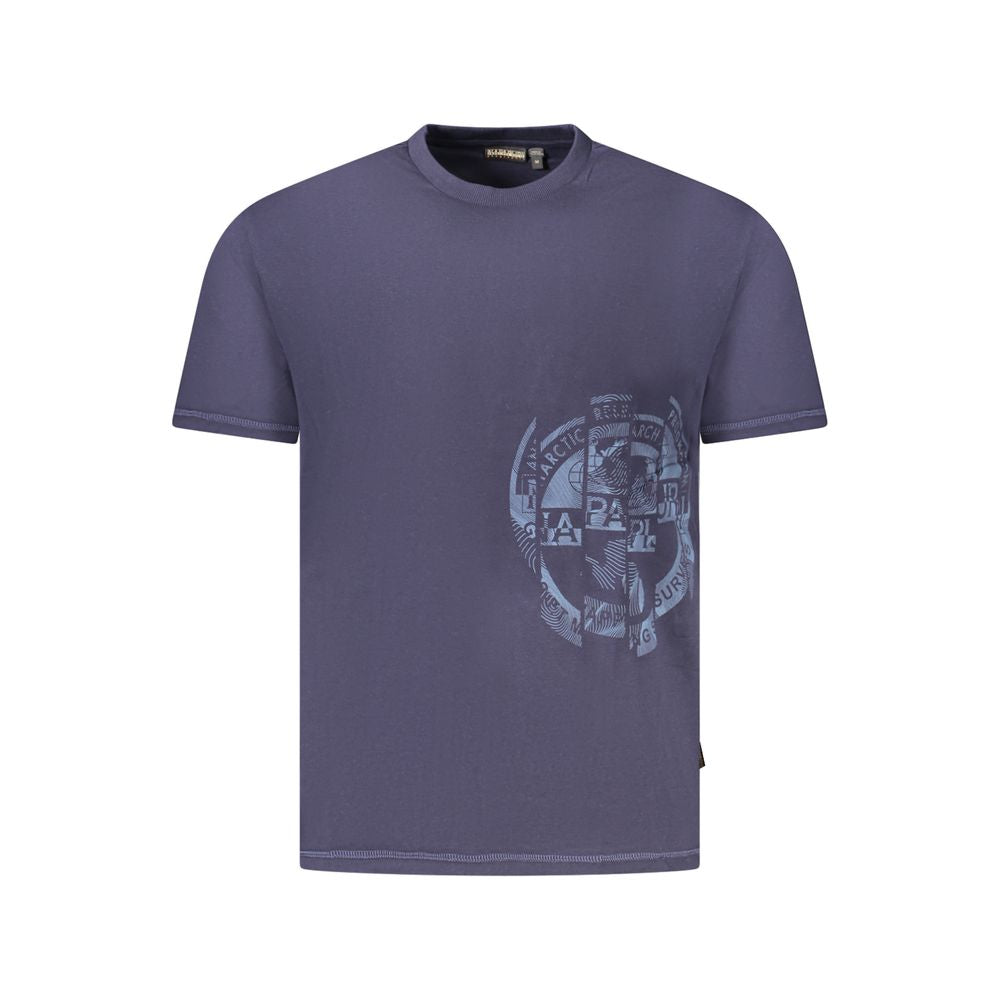Napapijri Blu Baumwoll-T-Shirt für Herren