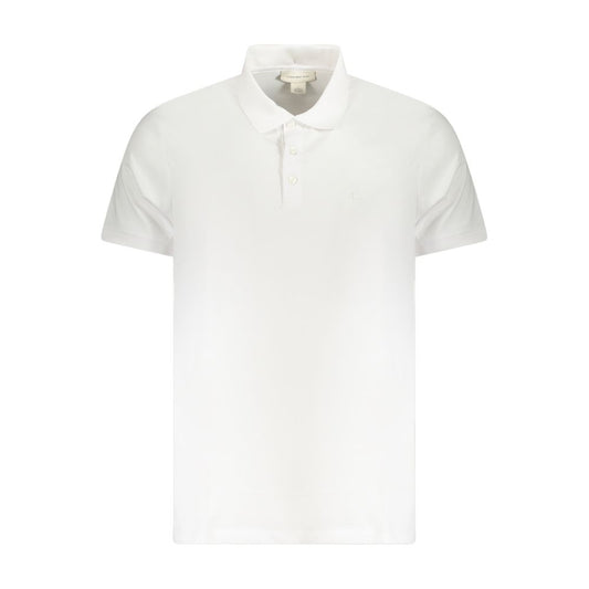 Calvin Klein Weißes Baumwoll-Poloshirt für Männer