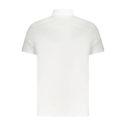 Calvin Klein Weißes Baumwoll-Poloshirt für Männer