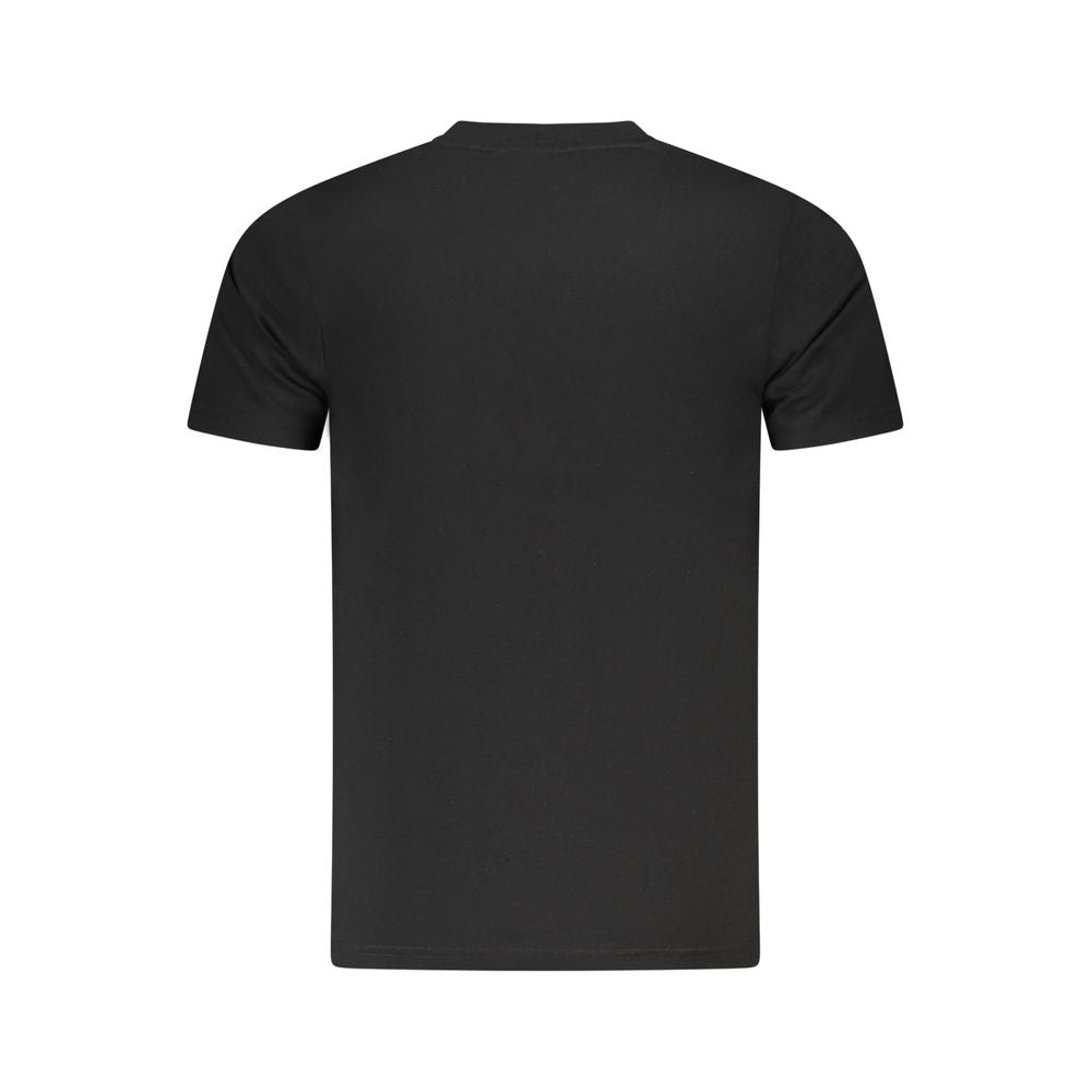 Cavalli Class Schwarzes Baumwoll-T-Shirt für Herren