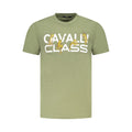 Cavalli Class Verde Baumwoll-T-Shirt für Herren