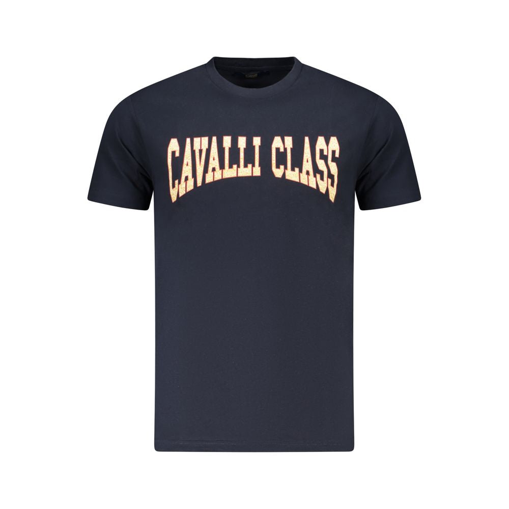 Cavalli Class Baumwoll-T-Shirt in Blau