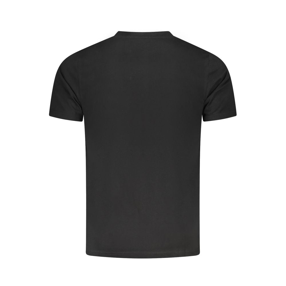 Cavalli Class Schwarzes Baumwoll-T-Shirt für Herren