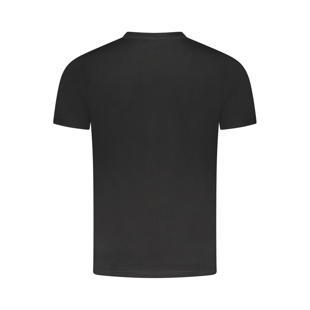 Cavalli Class Schwarzes Baumwoll-T-Shirt für Herren