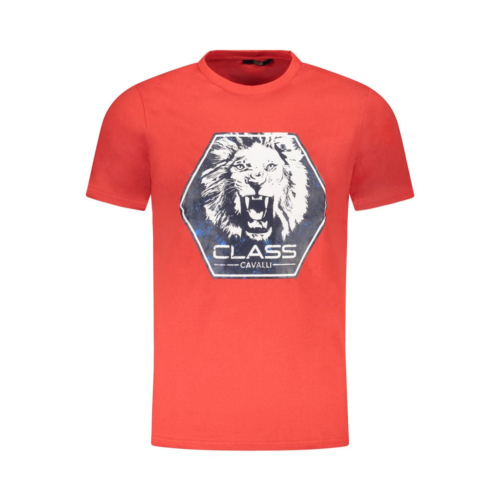 Cavalli Class Baumwoll-T-Shirt in Rot