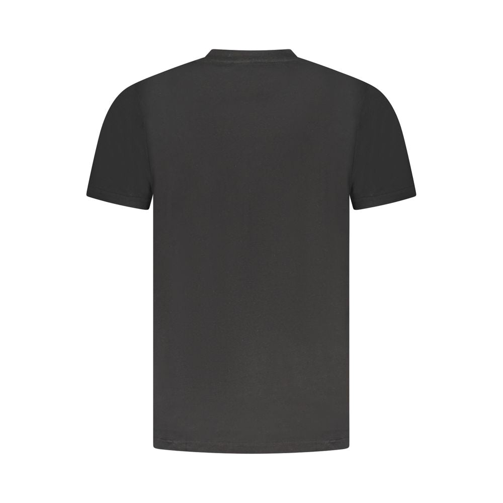 Cavalli Class Schwarzes Baumwoll-T-Shirt für Herren