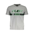 Plein Sport Graues Baumwoll-T-Shirt