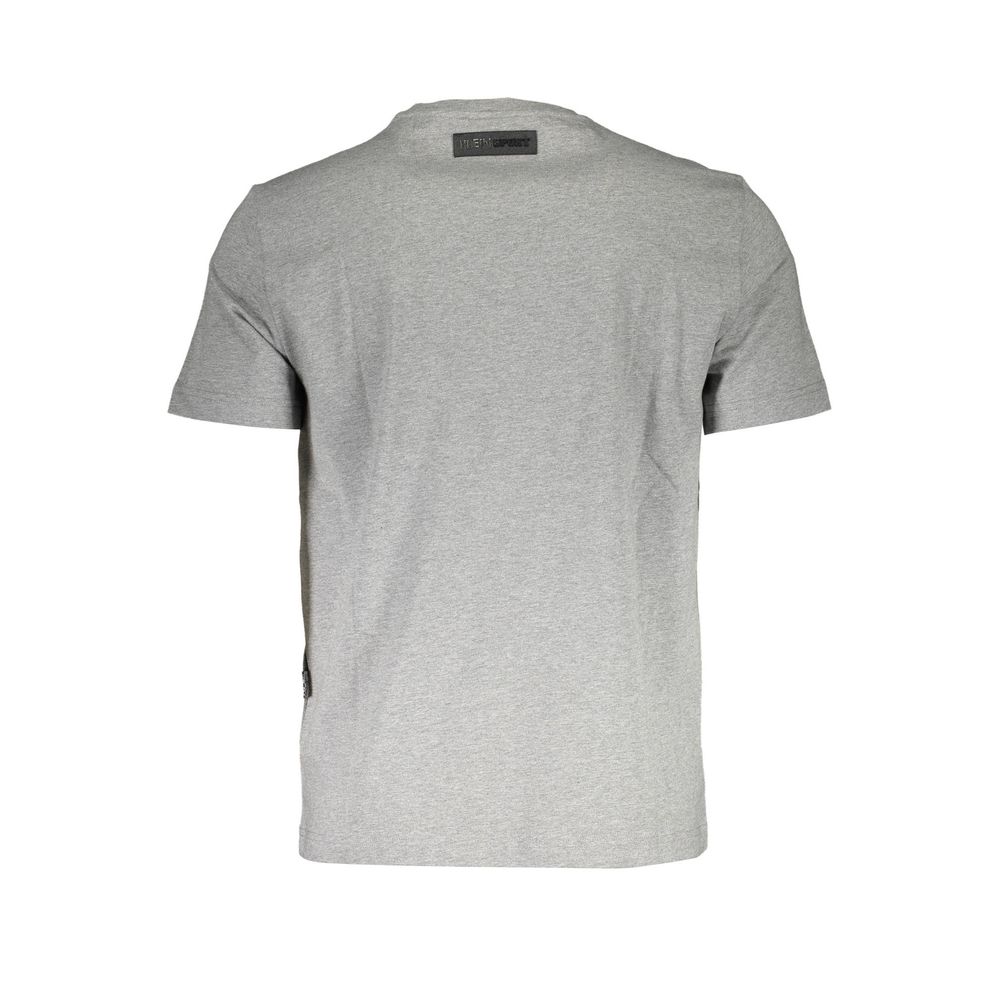 Plein Sport Graues Baumwoll-T-Shirt