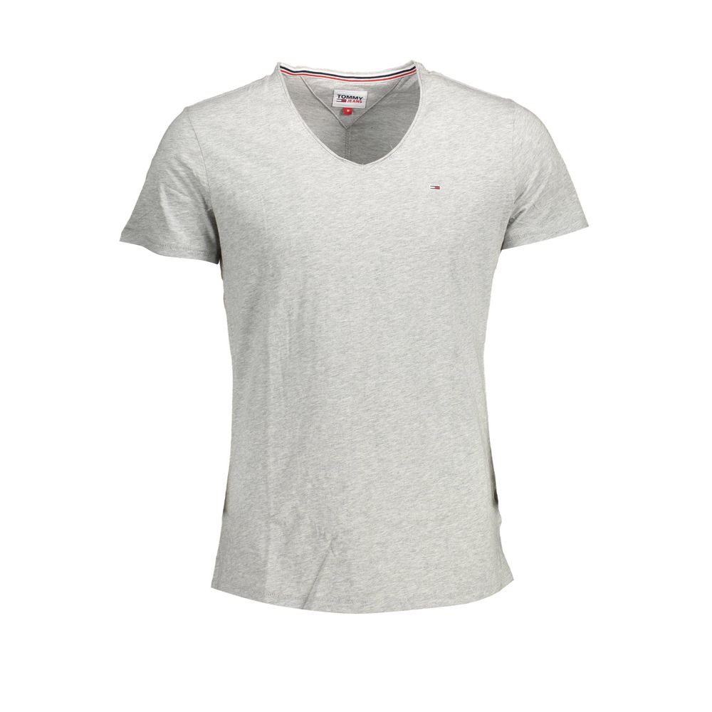 Tommy Hilfiger Graues Baumwoll-T-Shirt