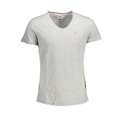 Tommy Hilfiger Graues Baumwoll-T-Shirt