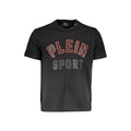 Plein Sport Schwarzes Baumwoll-T-Shirt für Herren