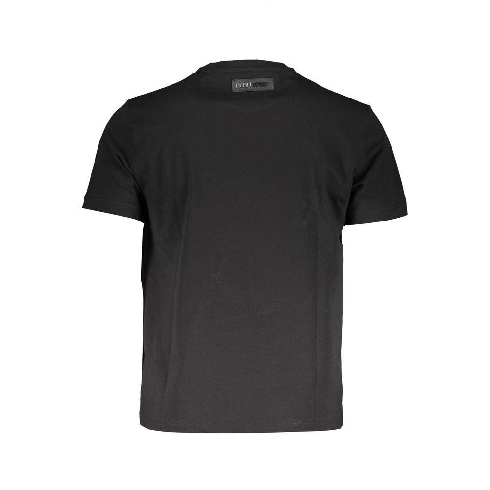 Plein Sport Schwarzes Baumwoll-T-Shirt für Herren