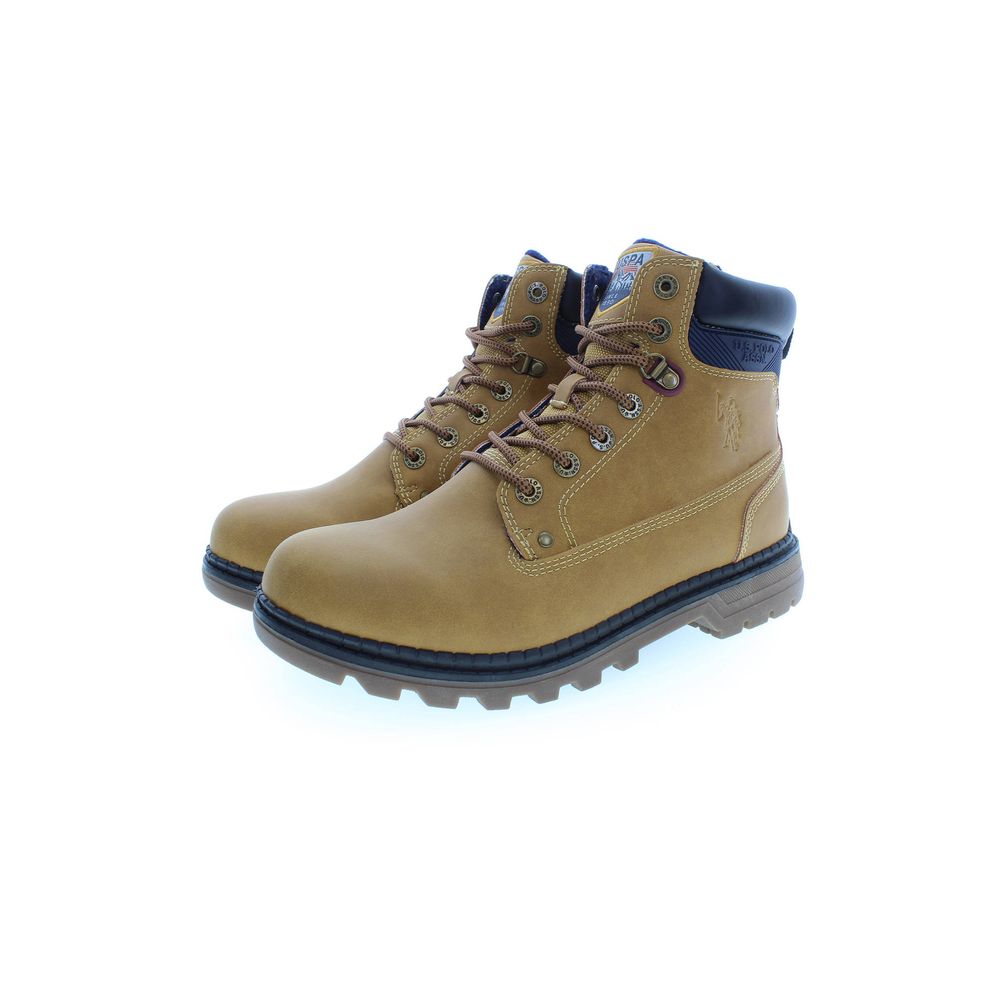 U.S. POLO ASSN. Beige Polyester Boots